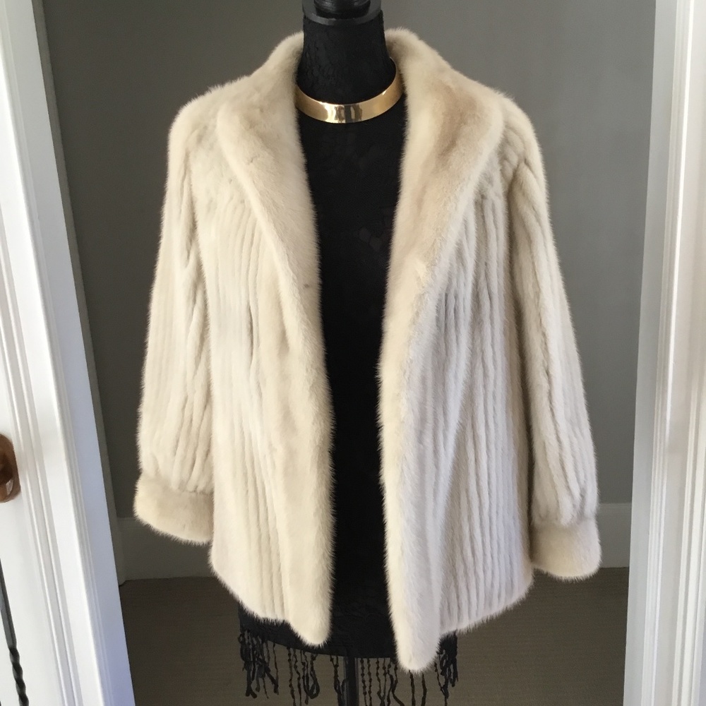Elegant Cream Fur Coat